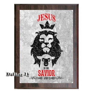 Kresťanská plaketa - Jesus is Savior